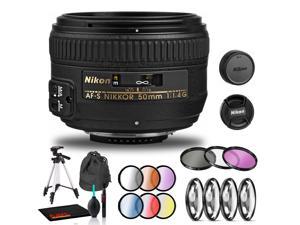Nikon AFS NIKKOR 50mm f14G Lens Includes Filter Kits and Tripod Intl Model