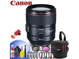 Canon EF 85mm f14L IS USM Lens Intl Model  Perfect Prime Portrait Lens With Pro UVCPLF Macro  Graduated Filter Set  Cleaning Kit  Card Reader
