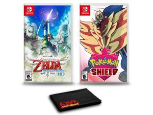 The Legend of Zelda Skyward Sword HD and Pokemon Shield  Two Game Bundle For Nintendo Switch