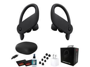 Beats by Dr Dre Powerbeats Pro InEar Wireless Headphones Black 9 Hours Of Listening Time Sweat Resistant Earbuds  With Headphone Cleaner Extra USB Power Cube  Pro Bundle