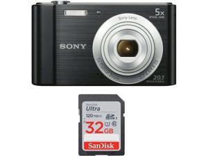 Sony DSCW800/B 20.1 MP Digital Camera (Black)