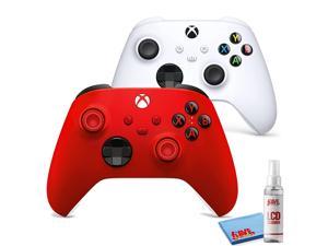 2Pack Microsoft  Xbox Wireless Controllers for Xbox  White  Pulse Red