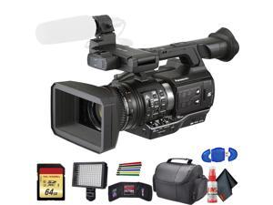 Panasonic AJPX270 microP2 Handheld AVCULTRA HD Camcorder AJPX270PJ8 With Padded Case LED Light 64GB Memory Card and More Base Bundle