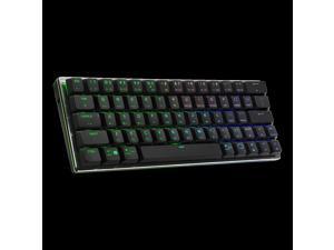 Cooler Master SK622 60% Wireless Bluetooth Silver/White Mechanical Low  Profile Gaming Keyboard, Click Blue Switches, Customizable RGB, Ergonomic
