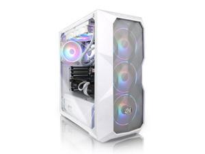 AVGPC Blizzard Series Gaming PC - Ryzen 7 5700G 3.8 GHz, RTX 3060Ti 8GB, 16GB 3200MHz DDR4, 1TB NVME M.2 SSD, 240mm Liquid Cooler, ARGB Fans, Wifi/AC, TD500 Mesh White Case, Windows 11
