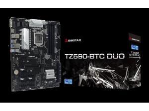 Biostar TZ590-BTC DUO mining board with Intel LGA 1200 CPU Z590 10 x SATA III 8 x PCIe 3.0 Slot 4 x M.2 Key M Slot