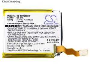 Batterie 280mAh, GB-S10, GB-S10-353235-0100, pour Sony SmartWatch 3, SWR50