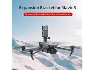 Mavic 3 Upper Mounting Bracket Adapter with 1/4 Screw Drone Holder For GoPro Hero Osmo Action/ Action 2/ Insta360 ONE R/ go 2