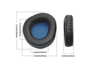 Ear Cushion Repair Parts For SA920 3 in 1 Gaming Headset Blue PU Mesh Headphone EarpadsBlue PU