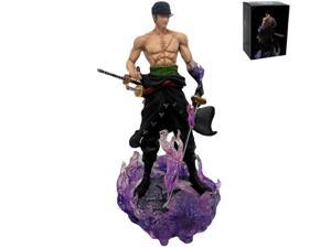 One Piece Figures 24cm Roronoa Zoro Figure Throne Ghost Island Manga GK  Anime Statue Doll Action Figurine Doll Statue Kid Toy(with box)(Yama Zoro)