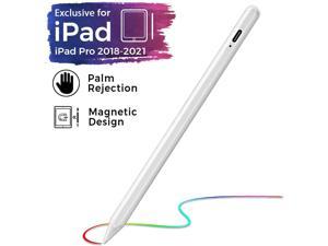 2018-2022 Stylus Pen for iPad with Power Display,Magnetic Adsorption,Palm Rejection,Tilting Detection,Comptable with Apple iPad 6/7/8/9th Gen,Air 3rd/4th Gen,Mini 5/6th Gen,iPad Pro 