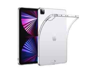 SZYG Case for iPad Pro 12.9 inch Case 2021 (5th Gen) Clear Shock Absorbing Flexible TPU Protective Cover Transparent Slim Compatible with Pencil for iPad Pro 12.9 2021/2020