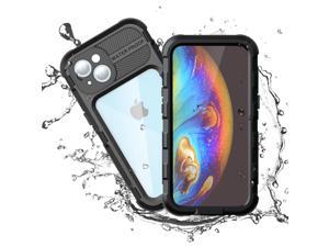 SZYG Metal Case for iPhone 13 , Waterproof Shockproof Rugged Cases Military Heavy Duty Protective Cover with Built-in Screen Protector, Durable Aluminum Frame Black