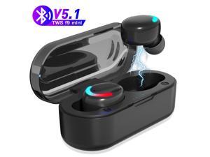 Bluetooth 5.1 Wireless Earbuds with Wireless Charging Case IPX7 Waterproof Stereo Headphones in Ear Built in Mic Headset Noise Cancelling for iPhone Samsung Android.