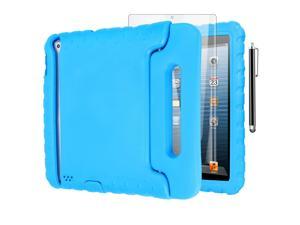 Kids Case for Apple iPad 2 3 4 Shockproof Handle Stand Kids Friendly for iPad 2, iPad 3rd Generation/ iPad 4th Generation 9.7 inch 2012/2011. Blue