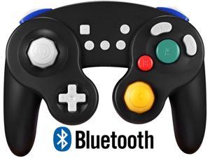 Exlene Wireless Gamecube Controller Switch, Compatible with Nintendo Switch and PC, Rechargeable, Motion Controls, Rumble, Turbo, Black