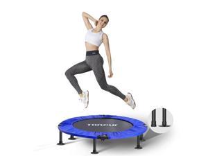 Toncur Mini Exercise Trampoline, 36" Mini Trampoline Fitness Foldable Stable & Quiet, Exercise Rebounder Trampoline for Indoor/Garden Workout