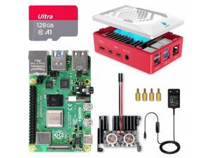 LABISTS Raspberry Pi 4 8GB RAM Starter Kit Computer Office Full Kit with Heatsink Fan, 128GB Card