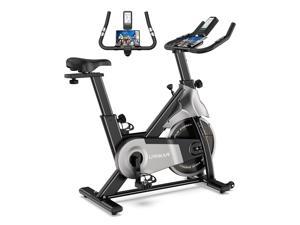 Urikar Exercise Bike for Home Gym, Indoor Cycling Bike with 4.3-in Large-screen Smart LCD Monitor, 36lbs Stable Flywheel