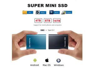 portable mobile solid-state drive USB3.1 high-speed transmission SSD 500GB/1TB/2TB/4TB/6TB/8TB/10TB  Black 8TB