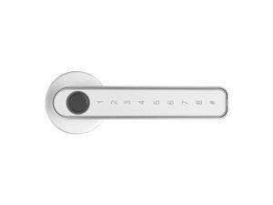 Advanced 3-in-1 Keyless Fingerprint Password Entry Lever Door Lock Silver