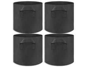 4PCS Grow Bags Plant Fabric Pot Nursery Soil Bag with Handles Nonwoven 5 Gallons