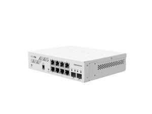 Mikrotik Mikrotik CSS610-8G-2S-plus-IN Switch, Eight 1G Ethernet ports and two SFP-plus- ports for 10G fiber connectivity. Portable, powerful and extremely cost-effective