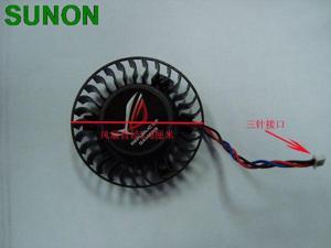 For Sunon for  9600GT T127015DM graphoics card cooling fan DC 12V 0.15A