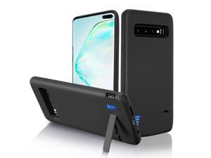 SlaBao Battery Case for Samsung Galaxy S10 Plus, 6000mAh Portable Backup Charger Case with Kickstand