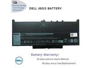 Genuine DELL J60J5 Laptop Battery Replacement for Dell Latitude E7270 P26S001 E7470 P61G001 Series Notebook R1V85 451-BBSX 451-BBSY 451-BBSU MC34Y 242WD PDNM2 7.6V 55Wh 4Cell