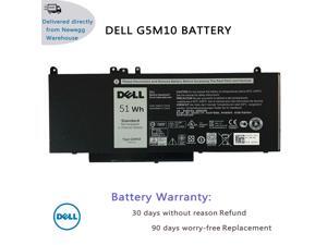 Genuine DELL G5M10 Laptop Battery for Dell Latitude 14 E5450 Latitude 15 E5550 Series Notebook 8V5GX R9XM9 WYJC2 1KY05 451-BBLN 7.4V 51Wh 4Cell