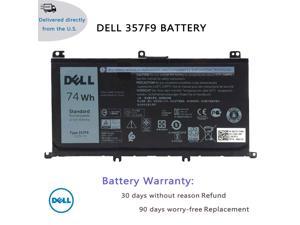 Genuine DELL 357F9 Laptop Battery for Dell Inspiron 15 7559 7557 5576 5577 7566 7567 7759 INS15PD NS15PD Series 357F9, 0GFJ6, 71JF4, 0357F9, 00GFJ6, 071JF4, P57F, P57F003, P65F, P65F001 11.1V 74Wh