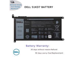 Genuine DELL 51KD7 Laptop Battery Compatible with Dell Chromebook 11 3100 3180 3189 5190 3181 2-in-1 Series P28T001 Notebook Y07HK FY8XM K5XWW J0PGR 11.4V 42Wh 3 Cell 3500mAh