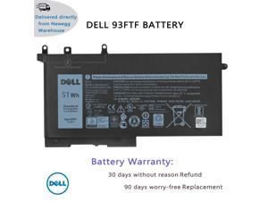 Genuine DELL 93FTF Laptop Battery Compatible with Dell Precision 15 3520 3530 Latitude E5280 E5580 E5490 E5590 E5480 E5290 E5591 E5491 Series 083XPC 83XPC D4CMT 451-BBZT 4YFVG 11.4V 51Wh 3 Cell