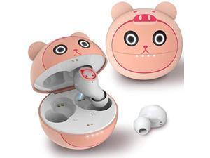 Bluetooth Earbuds Wireless for Kids Cute Pig Cat Design Audifonos Inalambricos Earphones Waterproof Noise Cancelling inEar Stereo Headphones Headset for Girls Women
