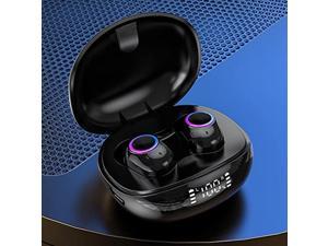 TAGRY Bluetooth Headphones True Wireless Earbuds 60H Playback LED Power Display Earphones with Wireless Charging Case Ipx7 Waterproof in-Ear Earbuds