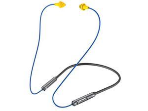 MIPEACE Work earplug Bluetooth Headphones Neckband Safety earplug Work earbuds29db Noise Reduction Hidden Bluetooth Headphones That Look Like Ear Plugs IPX5 sweatproof 19Hour BatteryGray