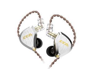 CCA C12 5BA1DD in Ear MonitorHiFi Bass in Ear Earphone IEM Wired Headphones HiFi Stereo Sound Earphones Noise Cancelling Ear Buds with 6 Balanced Armature Drivers 075mm 2pins CableNo MicGold