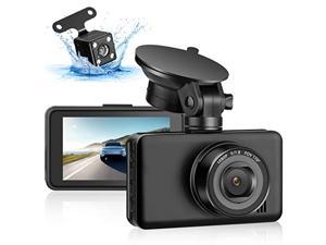 Mini Dash Cam - Front and Rear 2K Surfola Dual Car Camera 2560x1440P, 3  inch IPS Screen, 170° Wide Angle, Parking Mode, WDR, Accident Record