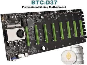 BTC-D37 Miner Motherboard CPU Set 8 Video Card Slot DDR3 Memory Integrated VGA Low Power Consumption Exquisite Better than x99