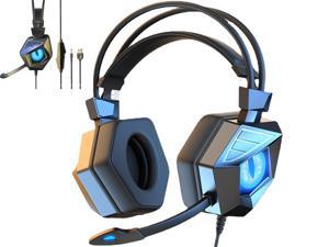 Wired PC Gaming Headset,PS4 Gaming Headset High sound sensitivity Headphone with Mic for New Xbox One/PS4 Pro/PS5/Nintendo Switch/Laptop