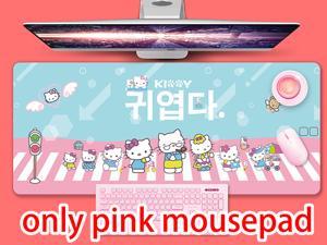Hello Kitty Pink Mousepad 11.8×31.4inch PC Laptop Anti-slip Mouse Pad  Game Player Lock Edge Desk Pad gaming mouse pad