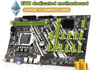 ETH B250 Mining Machine Motherboard 12GPU 12PCI-E 16X Mining Board B250 LGA 1151 DDR4 PC RAMSATA3.0 Support VGA HDMI For Miner
