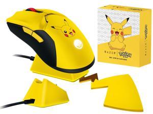 Viper Ultimate X Pokemon Hyperspeed Lightest Wireless Gaming Mouse & RGB Pikachu Tail Charging Dock: 20K DPI Optical Sensor - Chroma Lighting - 8 Programmable Buttons - 70 Hr Battery