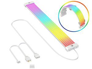 ARGB Cable/LED Light Strip for 8/24PIN Motherboard Power Extension Cable. Super Light for 5V 3-pin Aura SYNC Aura Sync Flexible LED Strip Light DIY Kit.Decorative GPU/Mainboard power supply line