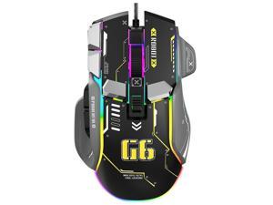 RGB Gaming Mouse Backlit Wired Ergonomic 10 Button Programmable Mouse UP to 12800 DPI RGB10 Programmable Buttons