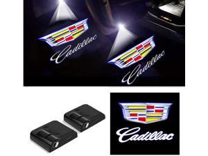 2Pcs Door Lights Compatible with Cadillac Door Logo Projector Light Welcome LED Ghost Shadow Courtesy Lights Lamp Suitable Compatible with Cadillac All Models