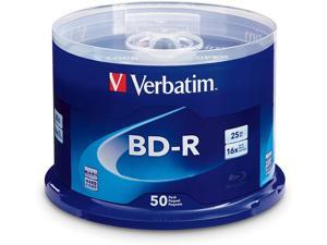 Verbatim BD-R 25GB 16X Blu-ray Recordable Media Disc - 50 Pack Spindle