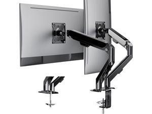 Dual Monitor Mount Stand - Double Monitor Arm Stand for 15" to 30" Computer Screens (Within 4.4-19.8 lbs), 2 Monitor Desk Mount with Clamp, VESA Mount 75x75mm or 100x100mm