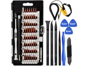 70 in 1 Precision Screwdriver Set Professional Electronics Repair Tool Kit with 56 Bits Magnetic Driver Kit, Anti Static Wrist Band, Spudgers for Tablet, MacBook, PC, iPhone, Xbox, Game Console